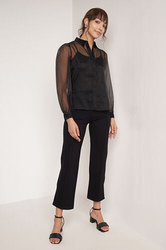 Black Formal Straight Bottom, Black, image 2